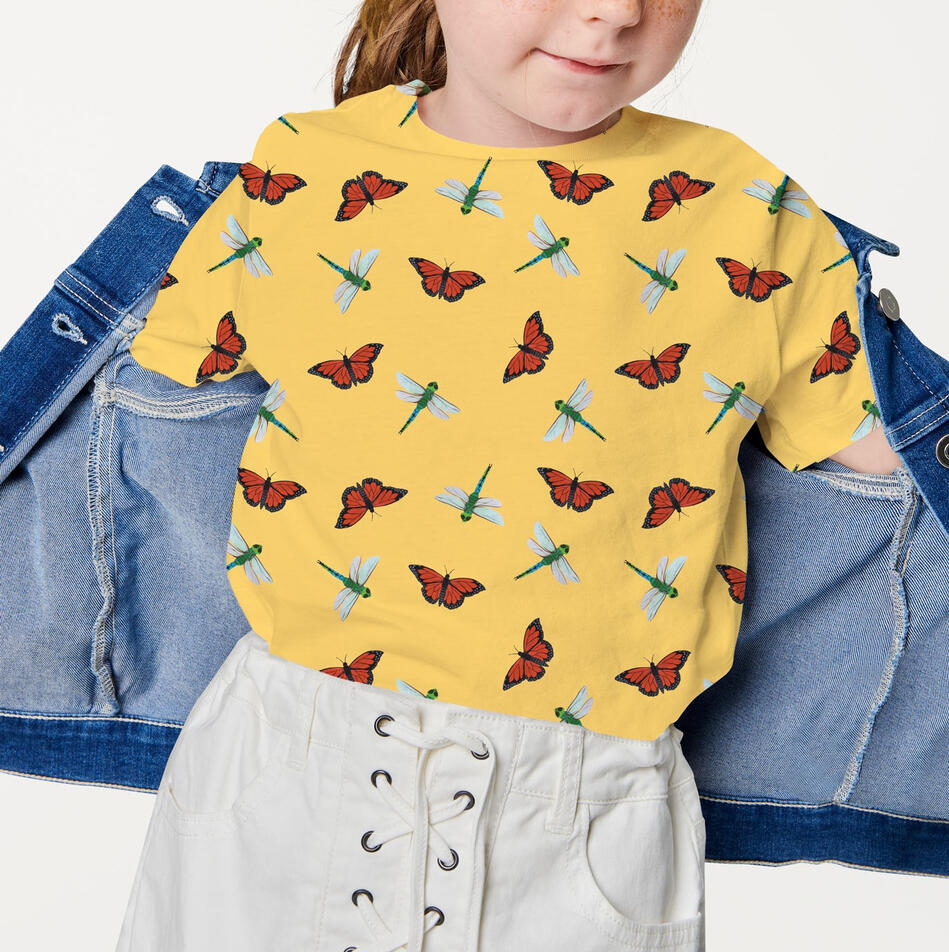 Bugs Repeat Pattern Mockup (Gouache, Digital)