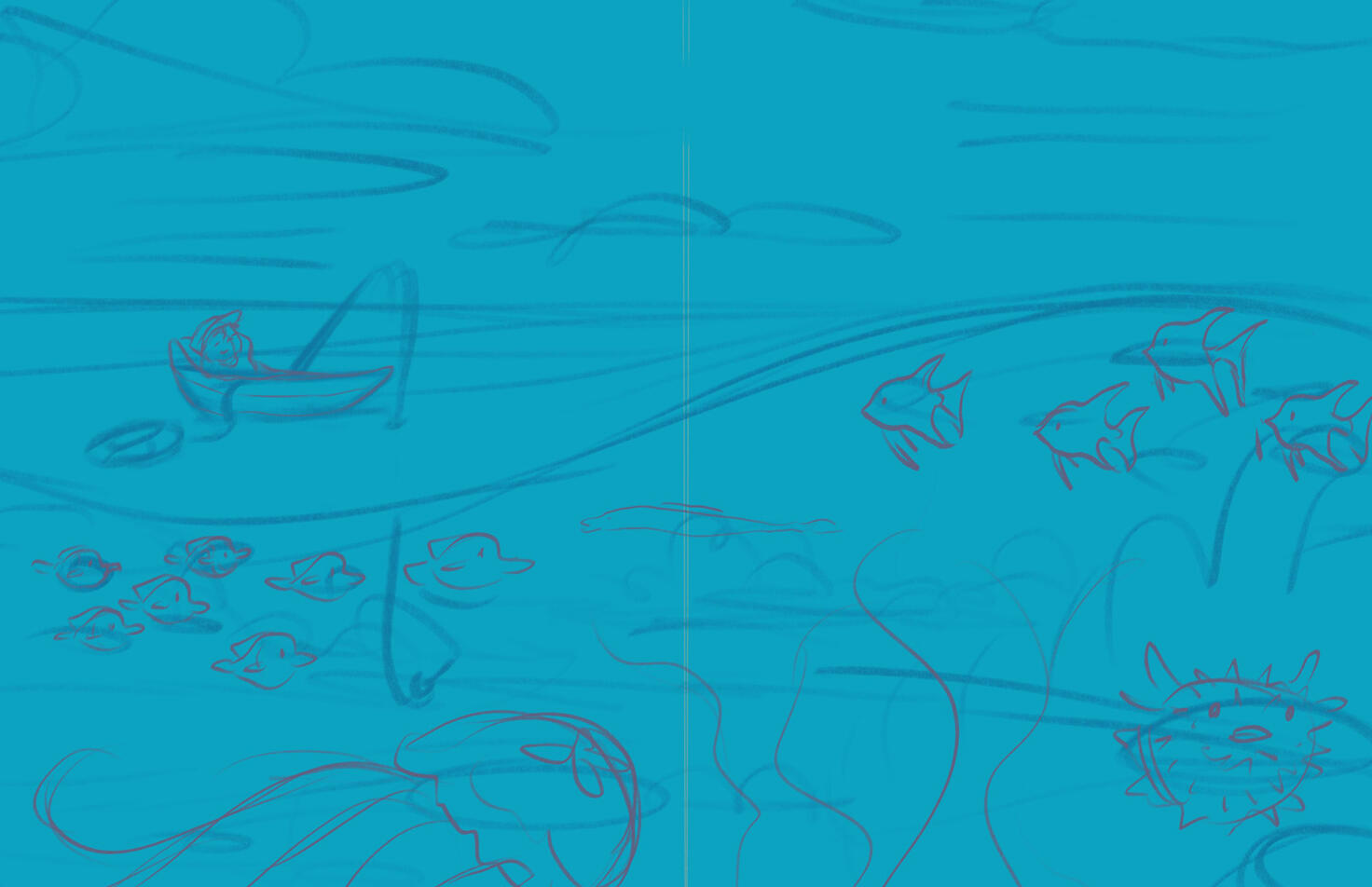 The Little Fisherman Sketch