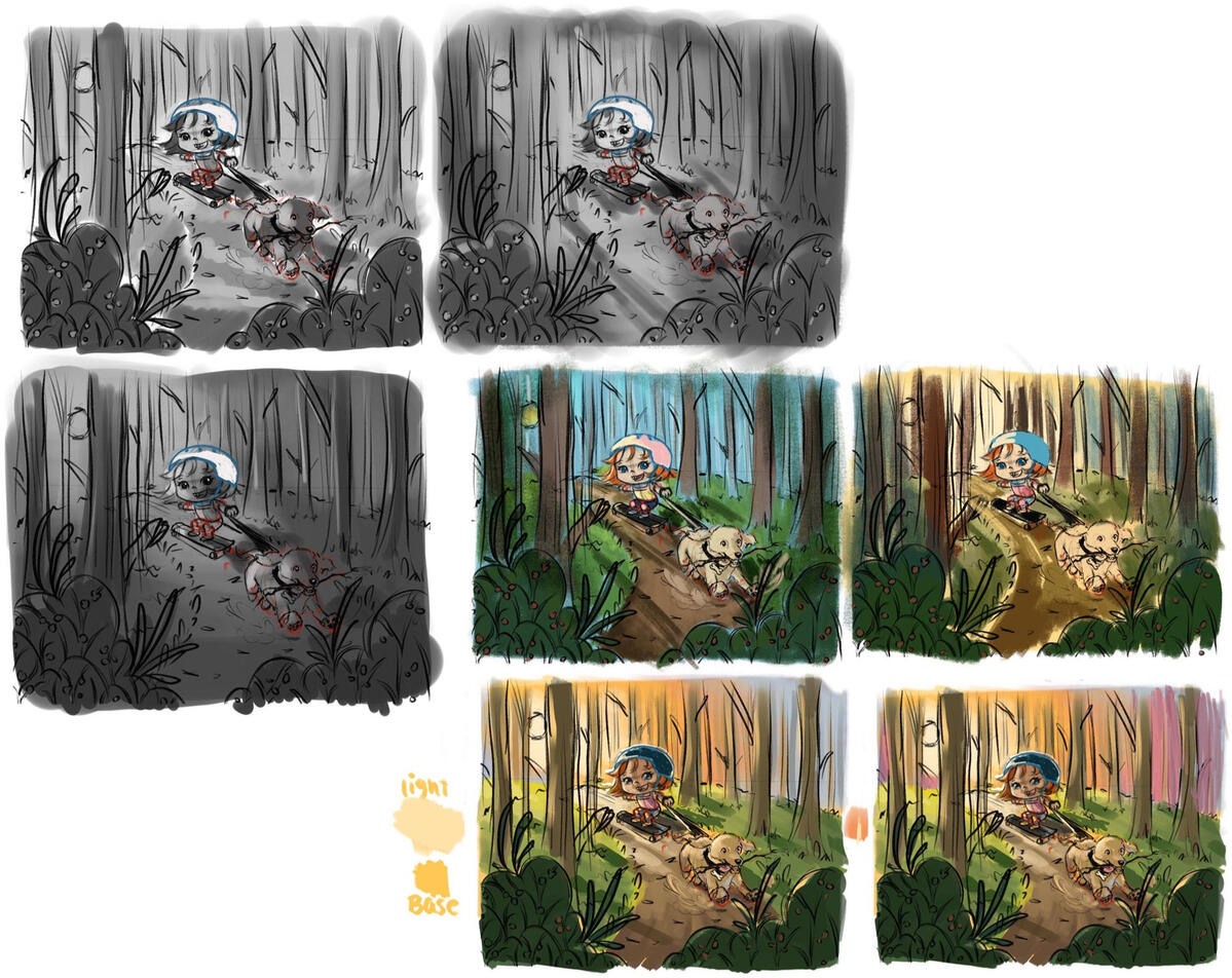 Bear&#39;s Twilight Walk Value + Colour